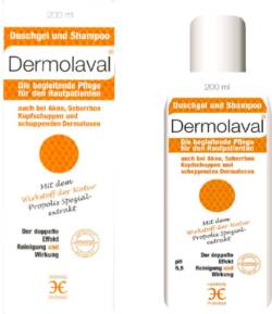 DERMOLAVAL Duschgel+Shampoo f.d.Hautpatienten 200 ml von Harras Pharma Curarina Arzneimittel GmbH