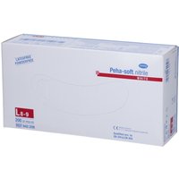 Peha-soft® nitrile white puderfrei unsteril Untersuchungshandschuhe Gr. L 8 - 9 von Hartmann