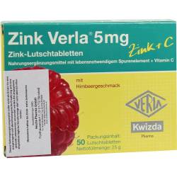 ZINK VERLA 5 mg Lutschtabl.Himbeere von Hecht Pharma GmbH Geschäftsbereich Handelsware