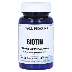 "BIOTIN 10 mg GPH Kapseln 60 Stück" von "Hecht Pharma GmbH"