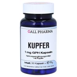 "KUPFER 1 mg GPH Kapseln 30 Stück" von "Hecht Pharma GmbH"