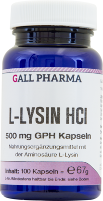 L-LYSIN 500 mg Kapseln 67 g von Hecht-Pharma GmbH