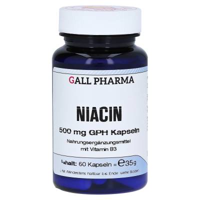 "NIACIN 500 mg GPH Kapseln 60 Stück" von "Hecht Pharma GmbH"