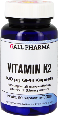 VITAMIN K2 100 �g GPH Kapseln 38 g von Hecht-Pharma GmbH