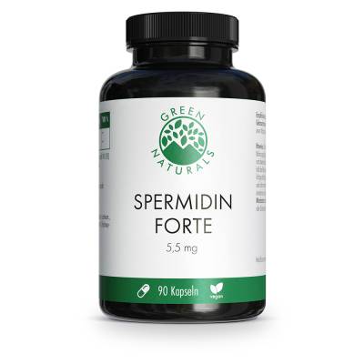 "GREEN NATURALS Spermidin Forte 5,5 mg vegan Kaps. 90 Stück" von "Heilpflanzenwohl GmbH"