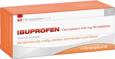 IBUPROFEN Hemopharm 400 mg Filmtabletten 50 St von Hemopharm GmbH