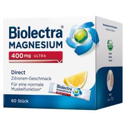 "BIOLECTRA Magnesium 400 mg ultra Direct Zitrone 60 Stück" von "Hermes Arzneimittel GmbH"