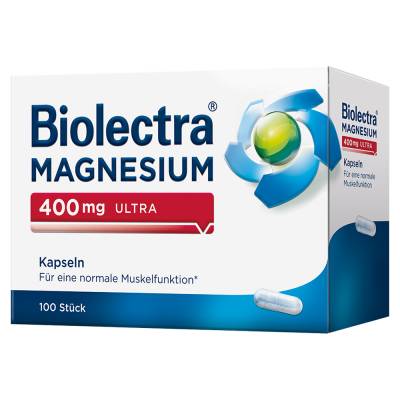 "Biolectra Magnesium 400 mg ultra Kapseln 100 Stück" von "Hermes Arzneimittel GmbH"