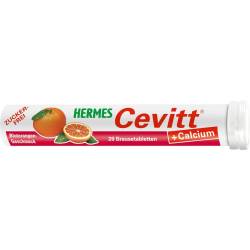 HERMES Cevitt+Calcium Blutorange Brausetabletten von Hermes Arzneimittel GmbH