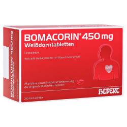 "Bomacorin 450mg Weißdorntabletten Filmtabletten 200 Stück" von "Hevert-Arzneimittel GmbH & Co. KG"