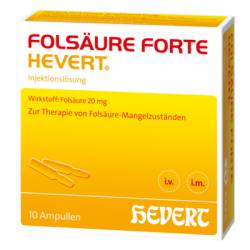 FOLS�URE forte HEVERT Ampullen 10X2 ml von Hevert-Arzneimittel GmbH & Co. KG