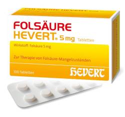 FOLSÄURE HEVERT 5 mg von Hevert-Arzneimittel GmbH & Co. KG