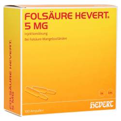 "Folsäure Hevert 5mg Ampullen 100 Stück" von "Hevert-Arzneimittel GmbH & Co. KG"