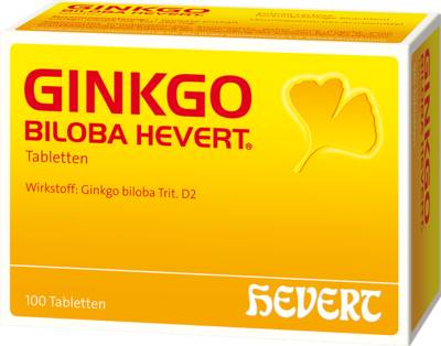 GINKGO BILOBA HEVERT Tabletten 100 St von Hevert-Arzneimittel GmbH & Co. KG