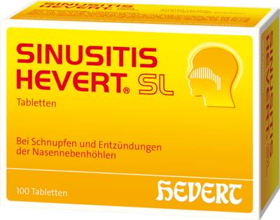 SINUSITIS HEVERT SL Tabletten 100 St von Hevert-Arzneimittel GmbH & Co. KG