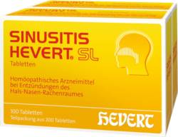 SINUSITIS HEVERT SL Tabletten 200 St von Hevert Arzneimittel GmbH & Co. KG