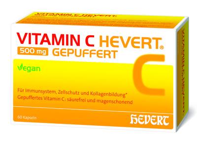 VITAMIN C HEVERT 500 mg gepuffert Kapseln 50 g von Hevert-Arzneimittel GmbH & Co. KG