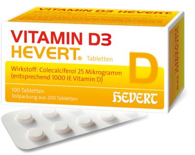 VITAMIN D3 HEVERT Tabletten 200 St von Hevert-Arzneimittel GmbH & Co. KG