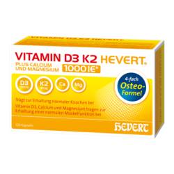 VITAMIN D3 K2 Hevert plus Ca Mg 1000 IE/2 Kapseln 72 g von Hevert-Arzneimittel GmbH & Co. KG