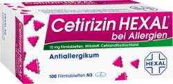 CETIRIZIN HEXAL Filmtabletten bei Allergien 100 St von Hexal AG