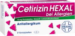 CETIRIZIN HEXAL Filmtabletten bei Allergien 7 St von Hexal AG