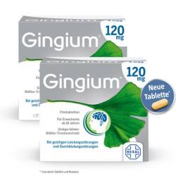 GINGIUM 120 mg Doppelpack 2x120 St von Hexal AG