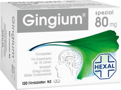 GINGIUM spezial 80 mg Filmtabletten 120 St von Hexal AG