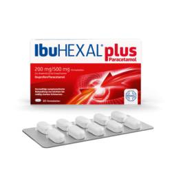 IBUHEXAL plus Paracetamol 200 mg/500 mg Filmtabl. 10 St von Hexal AG