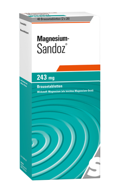 MAGNESIUM SANDOZ 243 mg Brausetabletten 40 St von Hexal AG