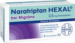 NARATRIPTAN HEXAL bei Migr�ne 2,5 mg Filmtabletten 2 St von Hexal AG