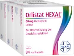 ORLISTAT HEXAL 60 mg Hartkapseln 3X84 St von Hexal AG