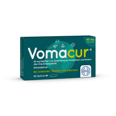 VOMACUR 40 Suppositorien 10 St von Hexal AG