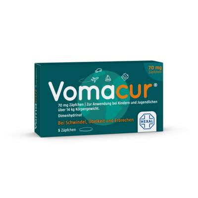 VOMACUR 70 Suppositorien 5 St von Hexal AG