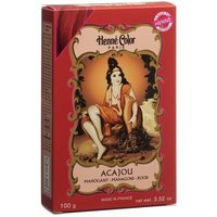 Henna Color 100g Naturhaarfärbemittel Hennè Pulver Pflanzen Haar Farbe Öko NEU Mahagoni (acajou) von Hintze Henna