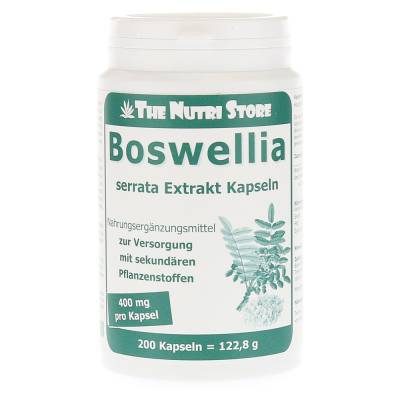 "BOSWELLIA 400 mg Extrakt vegetarische Kapseln 200 Stück" von "Hirundo Products"
