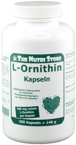 L-ORNITHIN 500 mg Kapseln 200 St Kapseln von Hirundo Products