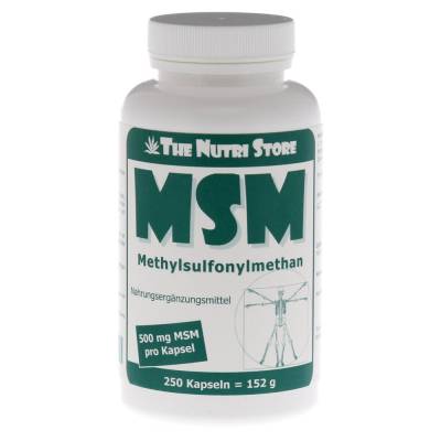 "MSM 500 mg Methylsulfonylmethan Kapseln 250 Stück" von "Hirundo Products"