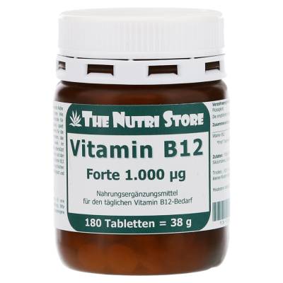 "VITAMIN B12 1000 µg Forte Tabletten 180 Stück" von "Hirundo Products"