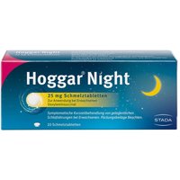 Hoggar Night 25 mg Doxylamin Schlaf-Schmelztabletten von Hoggar Night
