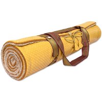 Yoga Meditation Rug Mat - Saffron Weave von Holistic Silk