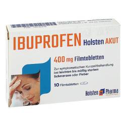 IBUPROFEN Holsten akut 400 mg Filmtabletten 10 St von Holsten Pharma GmbH