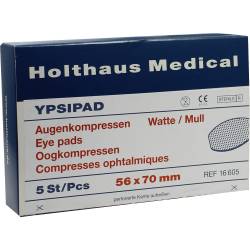 AUGENKOMPRESSEN Ypsipad 56x70 mm steril 5 St Kompressen von Holthaus Medical GmbH & Co. KG