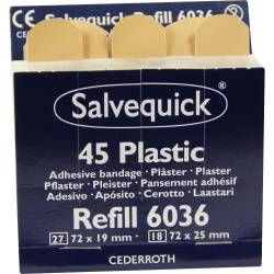 SALVEQUICK Pflasterstrips wasserfest Refill 6036 45 St Pflaster von Holthaus Medical GmbH & Co. KG