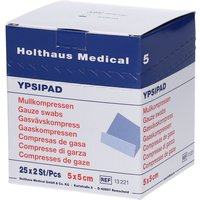 Ypsipad Mullkompresse steril 5 cm x 5 cm von Holthaus Medical