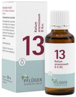 BIOCHEMIE Pfl�ger 13 Kalium arsenicosum D 6 Tropf. 30 ml von Hom�opathisches Laboratorium Alexander Pfl�ger GmbH & Co. KG