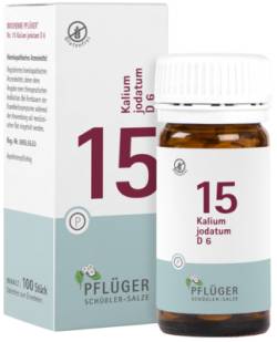 BIOCHEMIE Pfl�ger 15 Kalium jodatum D 6 Tabletten 100 St von Hom�opathisches Laboratorium Alexander Pfl�ger GmbH & Co. KG