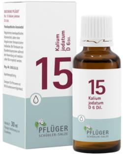 BIOCHEMIE Pfl�ger 15 Kalium jodatum D 6 Tropfen 30 ml von Hom�opathisches Laboratorium Alexander Pfl�ger GmbH & Co. KG