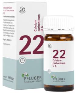 BIOCHEMIE Pfl�ger 22 Calcium carbonicum D 6 Tabl. 100 St von Hom�opathisches Laboratorium Alexander Pfl�ger GmbH & Co. KG