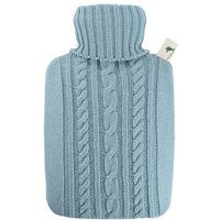 Hugo Frosch Wärmflasche Klassik 1,8l Strickbezug pastell-blau von Hugo Frosch