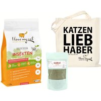 I love my cat Futterset mit Insektenfutter für ernährungssensible Katzen mit Gewichtsproblemen von I love my cat